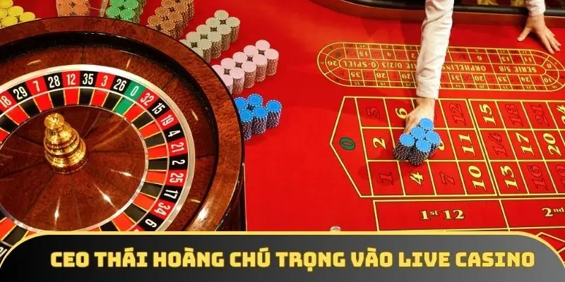 CEO Thái Hoàng chú trọng đầu tư vào live casino CEO Thái Hoàng chú trọng đầu tư vào live casino